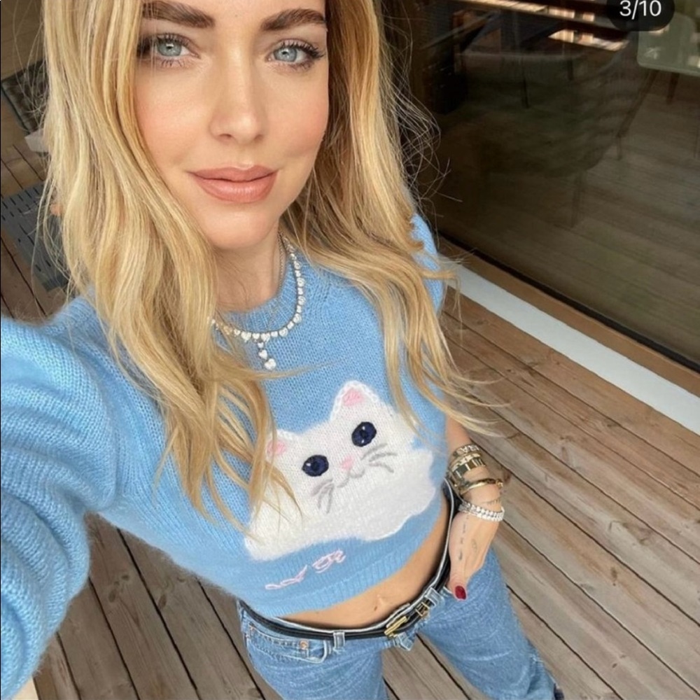 Alessandra Rich Cat Jumper